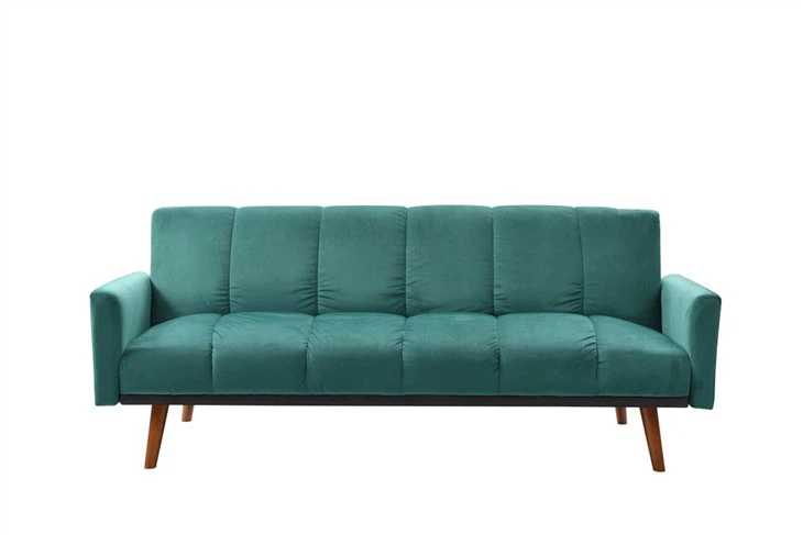 Grünes Samt-Doppelschlafsofa
