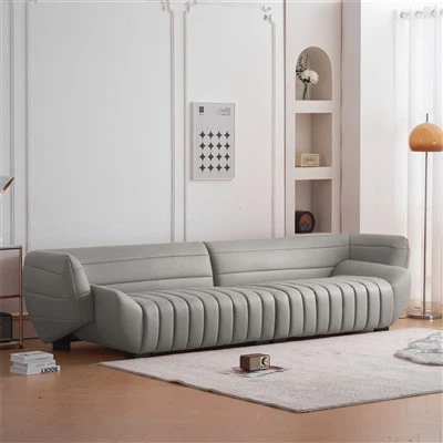 Große Chaiselongue aus Leder für das Wohnzimmer